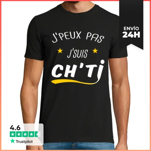 Camiseta Hombre Clásica No Puedo, Soy Chti LaTostadora