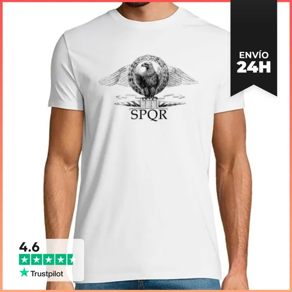 Camiseta Hombre Clásica S.P.Q.R LaTostadora