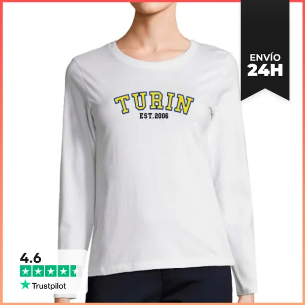 Camiseta Mujer Manga Larga Turín Est 2006 LaTostadora