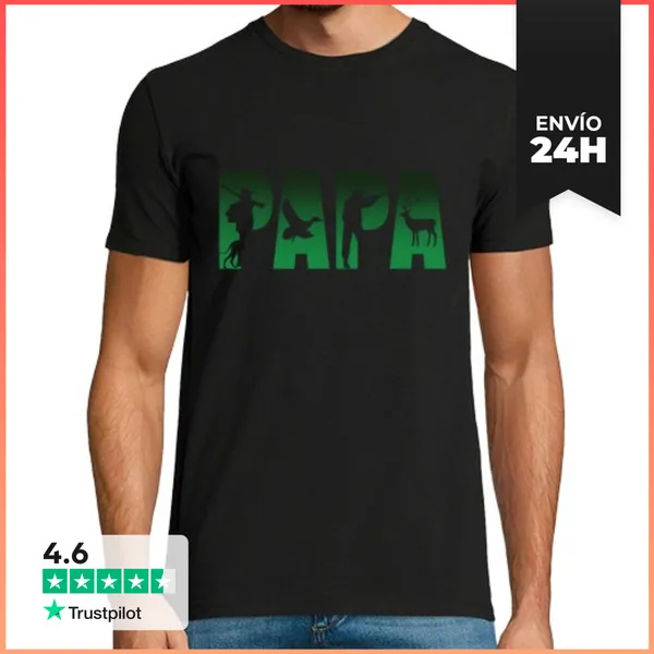 Camiseta Hombre Clásica Obv - Papá Cazador LaTostadora