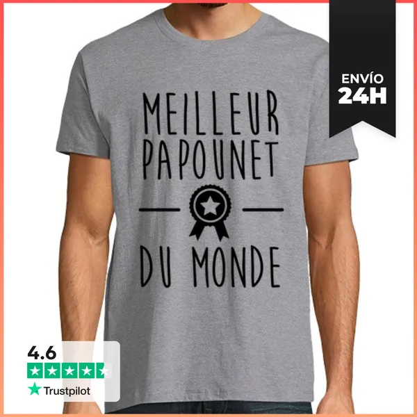 Camiseta Hombre Clásica Mejor Papá Del Mundo LaTostadora