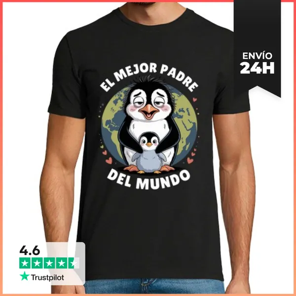 Camiseta Hombre Clásica El Mejor Padre Del Mundo LaTostadora