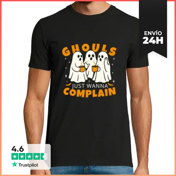 Camiseta Hombre Clásica Los Ghouls Solo Quieren Quejarse