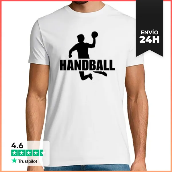 Camiseta Hombre Clásica Jugador De Balonmano LaTostadora