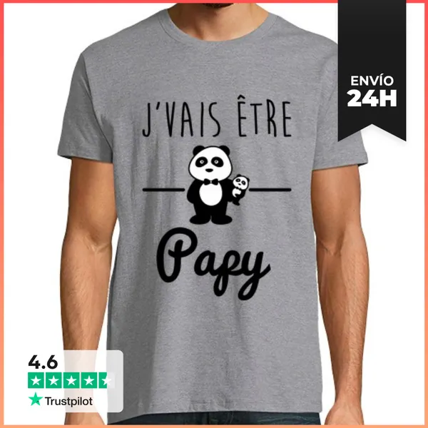 Camiseta Hombre Clásica Pronto Abuelo Futuro Abuelo LaTostadora