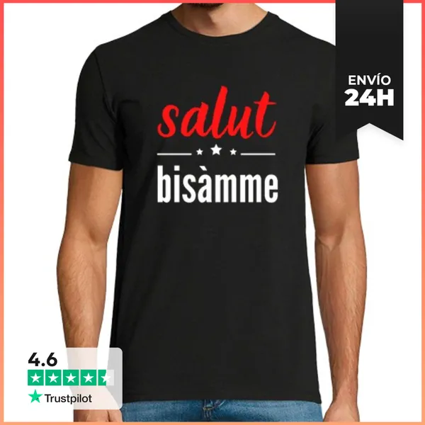 Camiseta Hombre Clásica Hola Bisàmme Alsacia Hola LaTostadora