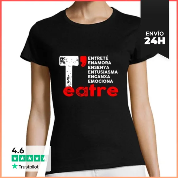 Camiseta Mujer Clásica TEATRE PARAULES LaTostadora