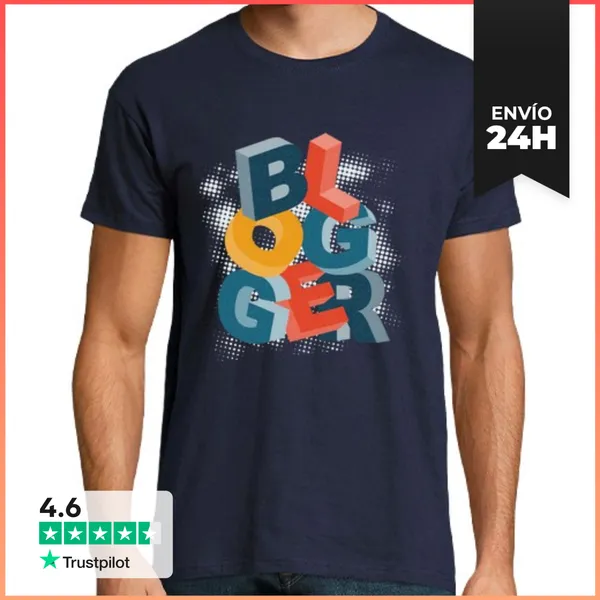 Camiseta Hombre Clásica Blogger LaTostadora