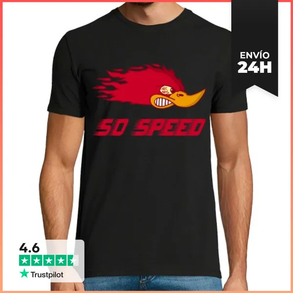 Camiseta Hombre Clásica Loco Por La Velocidad LaTostadora
