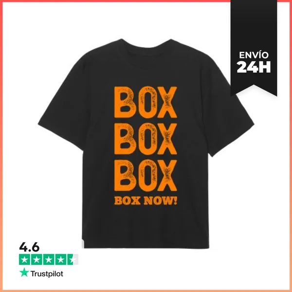Camiseta Oversize BOX BOX BOX BOX NOW F1 LaTostadora