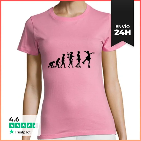 Camiseta Mujer Clásica Roller Dance Evolution 2 LaTostadora
