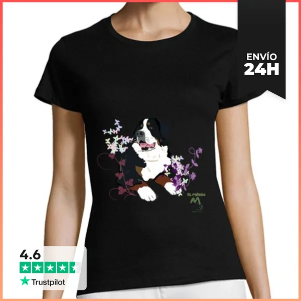 Camiseta Mujer Clásica Boyero De Berna LaTostadora