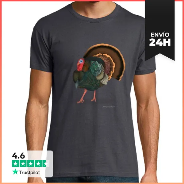 Camiseta Hombre Clásica Pavo/Turkey LaTostadora