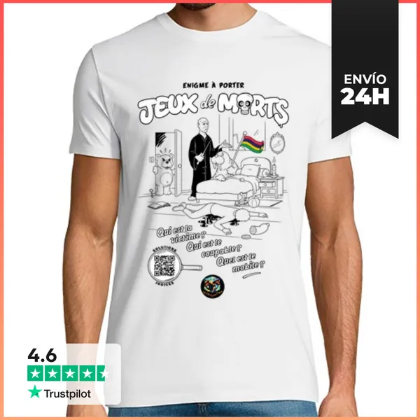 Camiseta Hombre Clásica Acertijo Para Llevar - Juegos De Los