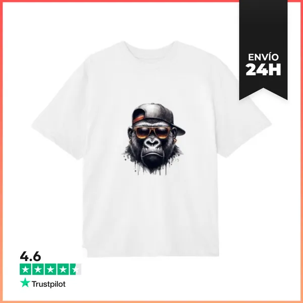 Camiseta Oversize Estilo De Mono LaTostadora