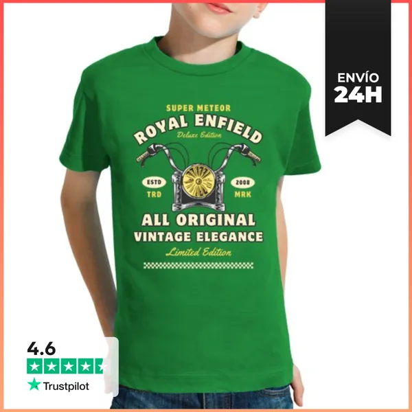 Camiseta Clásica Para Niños Motos Clásicas Estilo 2008 Vintage