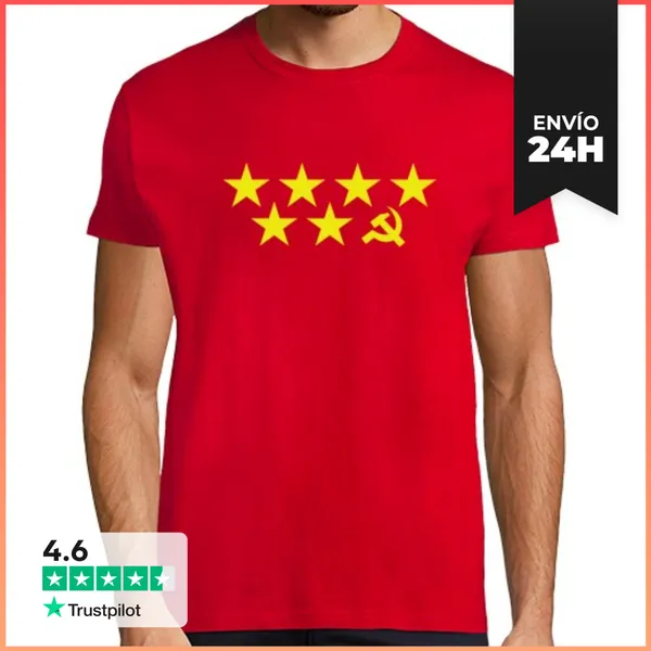 Camiseta Hombre Clásica Comuna Madrid LaTostadora