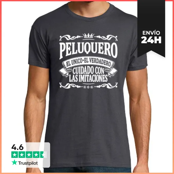 Camiseta Hombre Clásica Peluquero LaTostadora