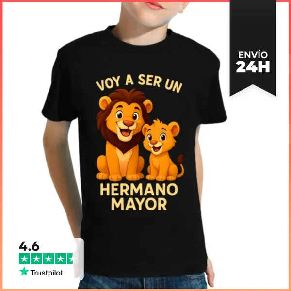 Camiseta Clásica Para Niños Voy A Ser Hermano Mayor Embarazo