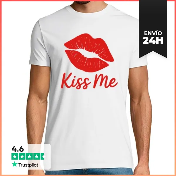 Camiseta Hombre Clásica Bésame LaTostadora