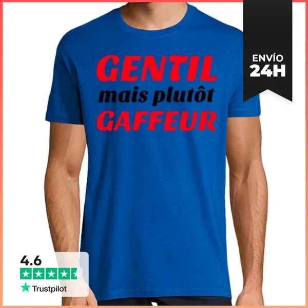 Camiseta Hombre Clásica Agradable Pero Bastante Torpe LaTostadora