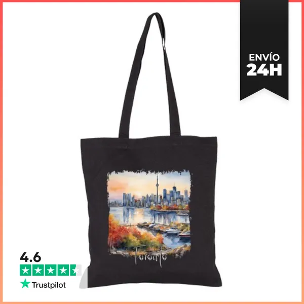 Bolsa De Tela Acuarela De Toronto, Toronto Canadá LaTostadora
