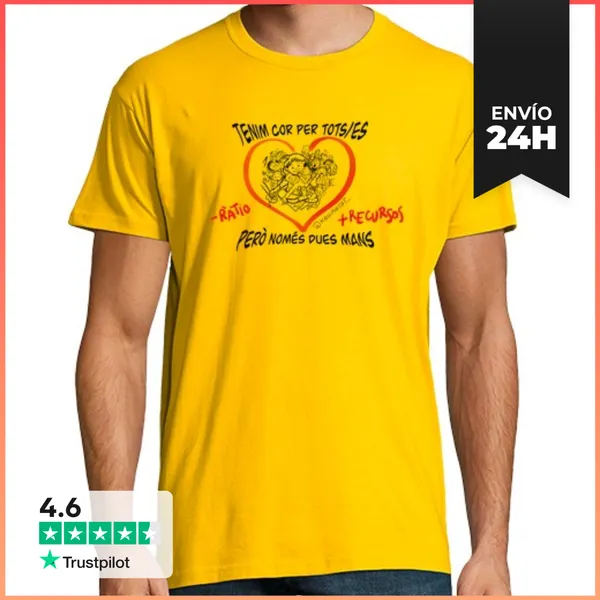 Camiseta Hombre Clásica Vaga Educació LaTostadora