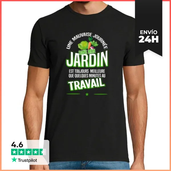 Camiseta Hombre Clásica Jardín Regalo Humor Gracioso LaTostadora
