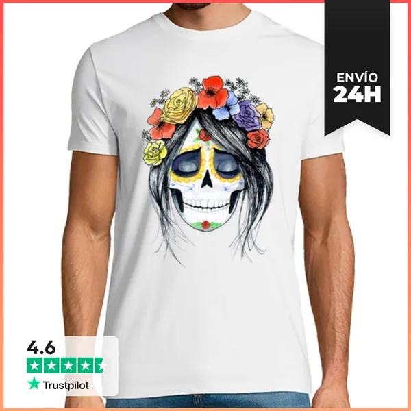 Camiseta Hombre Clásica Catrina LaTostadora
