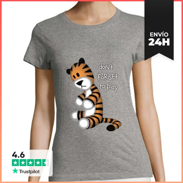 Camiseta Mujer Clásica Don't Forget To Play M LaTostadora