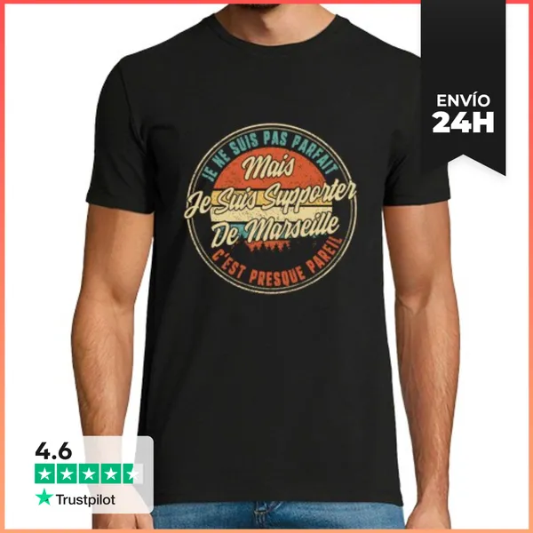 Camiseta Hombre Clásica Je Ne Suis Pas Parfait Mais Je Suis