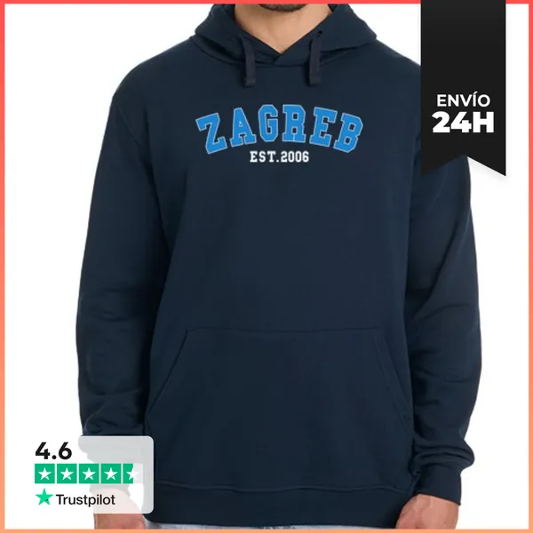 Sudadera Unisex Con Capucha Zagreb Est 2006 LaTostadora