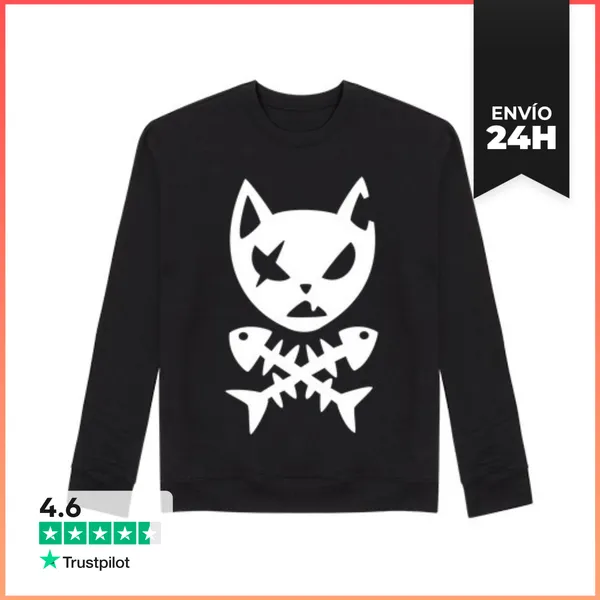Sudadera Unisex Gato Pirata LaTostadora