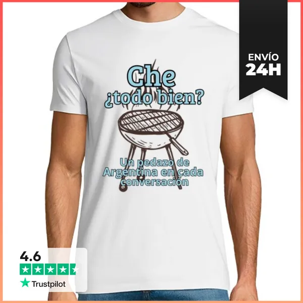 Camiseta Hombre Clásica Regalos De Argentina LaTostadora