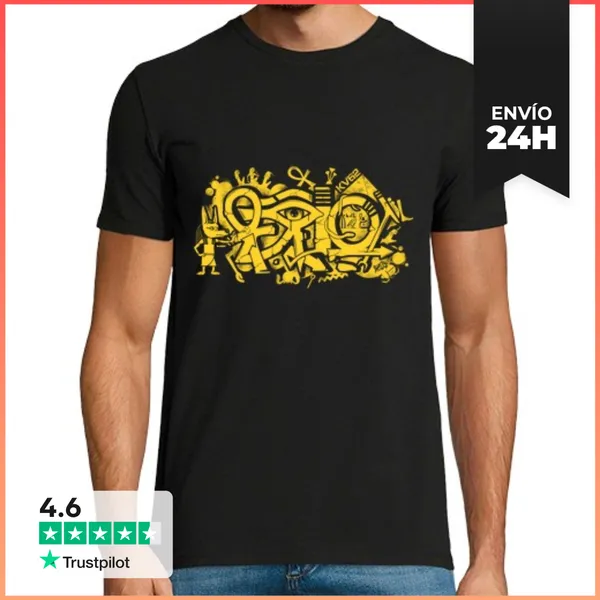 Camiseta Hombre Clásica Graffiti Egipto LaTostadora