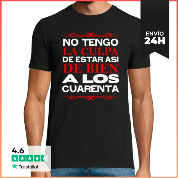 Camiseta Hombre Clásica Cuarenta LaTostadora