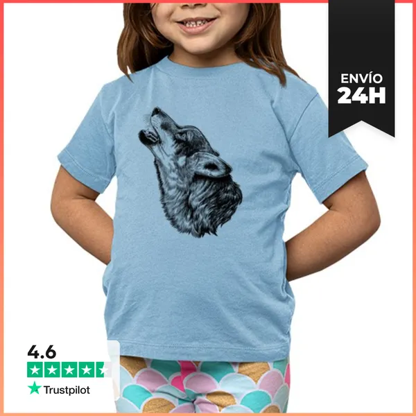 Camiseta Clásica Para Niños La Llamada Del Lobo LaTostadora