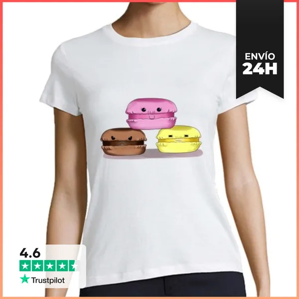 Camiseta Mujer Clásica Macarons LaTostadora
