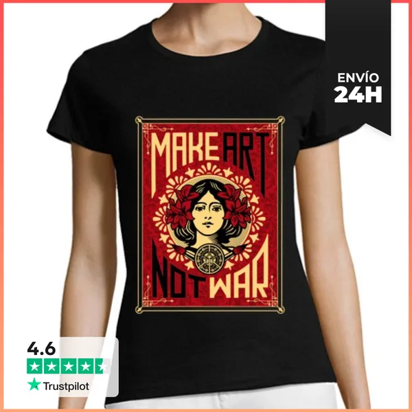 Camiseta Mujer Clásica Make Art LaTostadora
