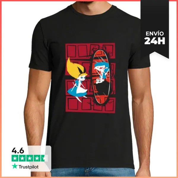 Camiseta Hombre Clásica Who Is Alice? - Male LaTostadora