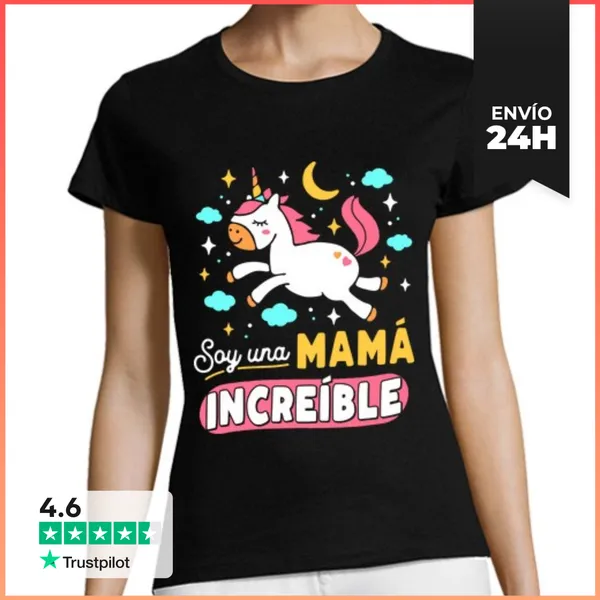 Camiseta Mujer Clásica Soy Una Mamá Increíble LaTostadora