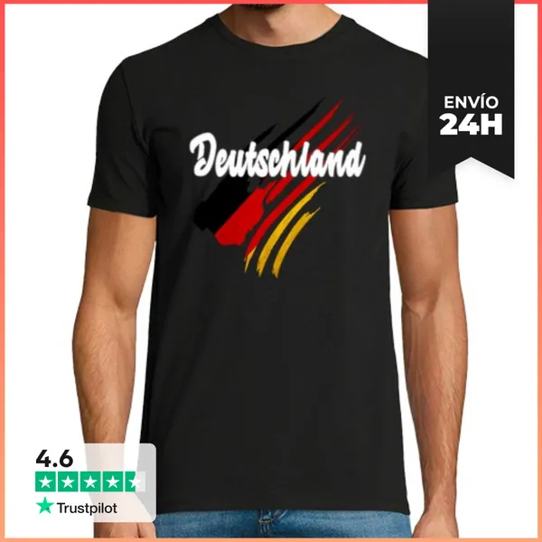 Camiseta Hombre Clásica Germany German Flag LaTostadora