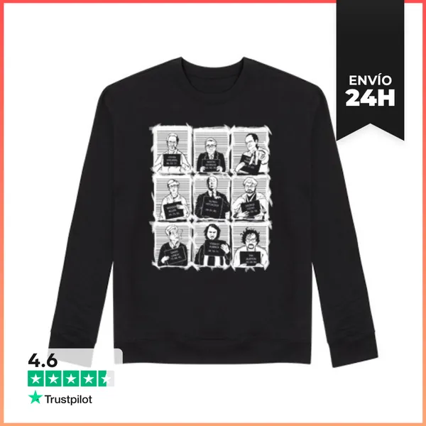 Sudadera Unisex Hombre, Sudadera, Negra LaTostadora