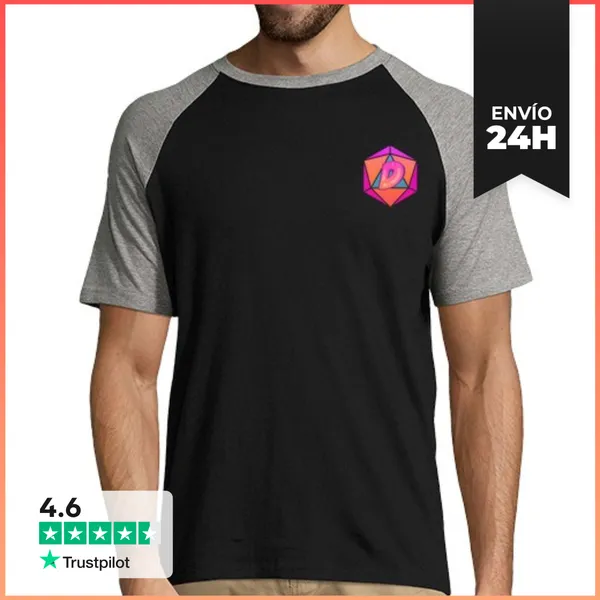 Camiseta Hombre, Estilo Béisbol Hombre, Estilo Béisbol, Negra Y