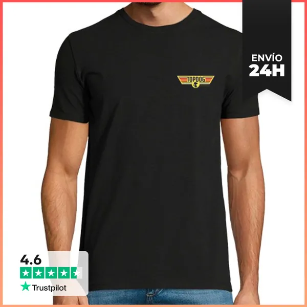 Camiseta Hombre Clásica Snoopy Top Dog LaTostadora