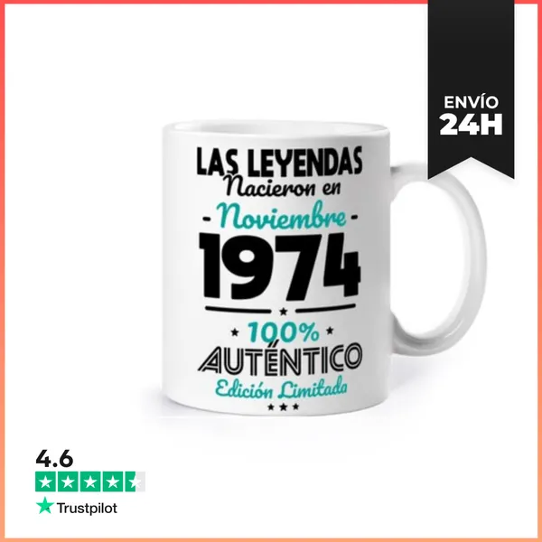 Taza 50 Anos Leyendas Noviembre 1974 LaTostadora