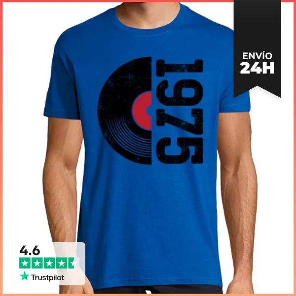 Camiseta Hombre Clásica 1975 49 Anos LaTostadora