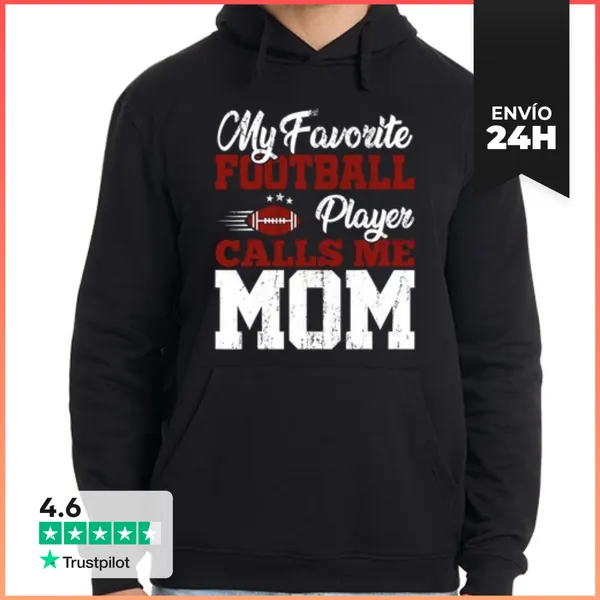 Sudadera Unisex Con Capucha Jugador De Fútbol Americano Del Día