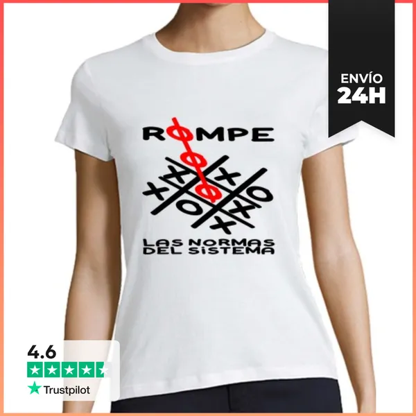 Camiseta Mujer Clásica Tres En Raya Antistema LaTostadora