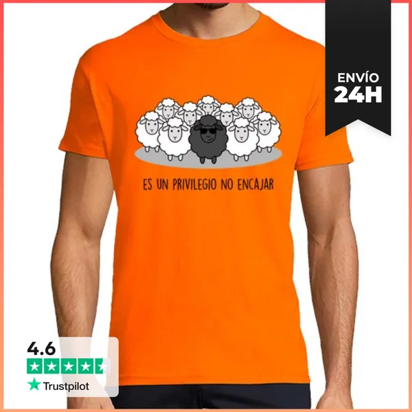 Camiseta Hombre Clásica Oveja Negra LaTostadora